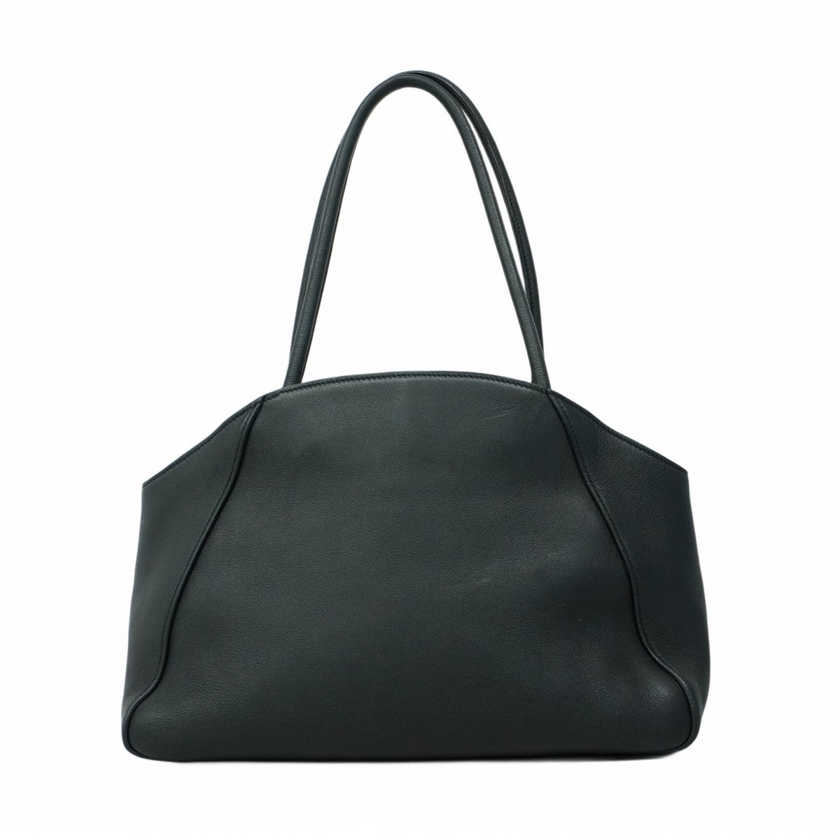 【5hf5954】プラダ ショルダーバッグ レザー ブラック ゴールド金具【中古】レディース
