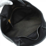 【5hf5954】プラダ ショルダーバッグ レザー ブラック ゴールド金具【中古】レディース