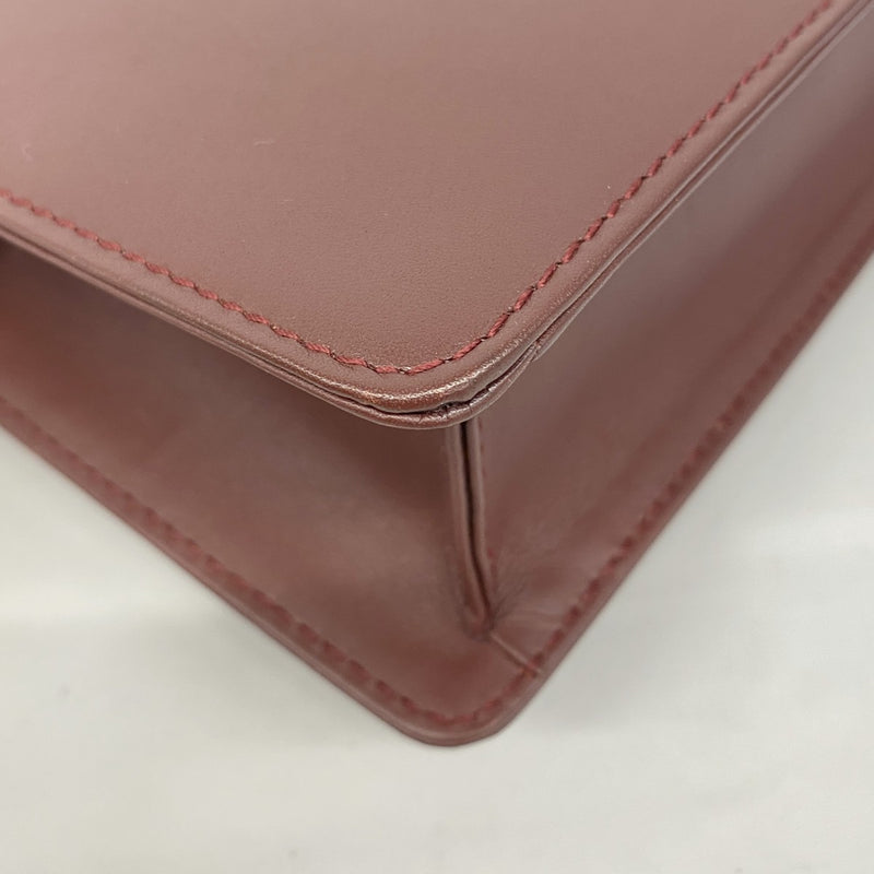 【5ia0026】カルティエ クラッチバッグ マスト レザー ボルドー ゴールド金具【中古】レディース
