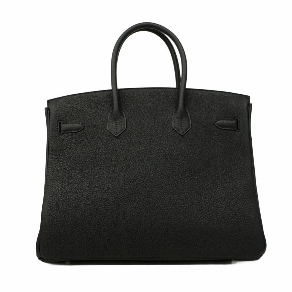【5ia0217-e-g】エルメス ハンドバッグ バーキン35 トゴ ブラック シルバー金具 K刻印【中古】レディース