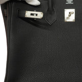 【5ia0217-e-g】エルメス ハンドバッグ バーキン35 トゴ ブラック シルバー金具 K刻印【中古】レディース