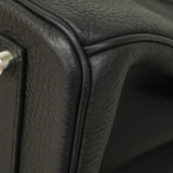 【5ia0217-e-g】エルメス ハンドバッグ バーキン35 トゴ ブラック シルバー金具 K刻印【中古】レディース