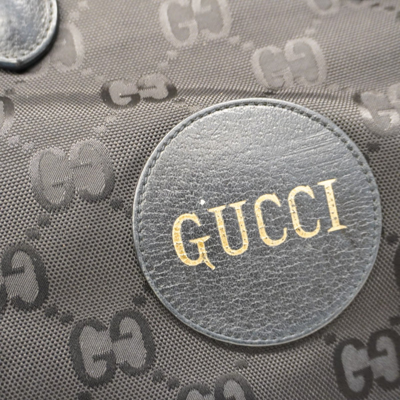 【5ia0316】グッチ トートバッグ オフザグリッド 630353 ナイロンキャンバス レザー ブラック シルバー金具【中古】メンズ