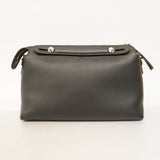 【5ia0345】フェンディ ハンドバッグ バイザウェイ レザー ブラック シルバー金具【中古】レディース
