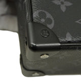 【5ia0360】ルイヴィトン ショルダーバッグ モノグラム・エクリプス ミニソフトトランク M44735 ブラック【中古】メンズ