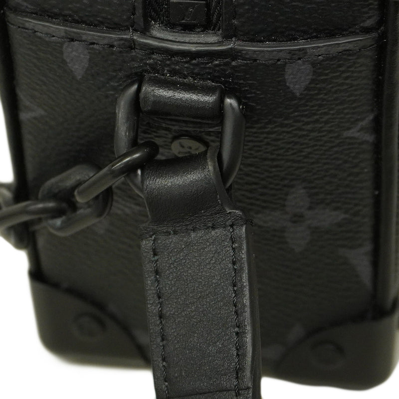 【5ia0360】ルイヴィトン ショルダーバッグ モノグラム・エクリプス ミニソフトトランク M44735 ブラック【中古】メンズ