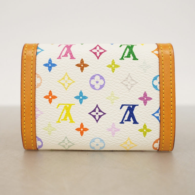 【5ia0374】ルイヴィトン コインケース モノグラム・マルチカラー ポルトモネプラ M92657 ブロン【中古】レディース