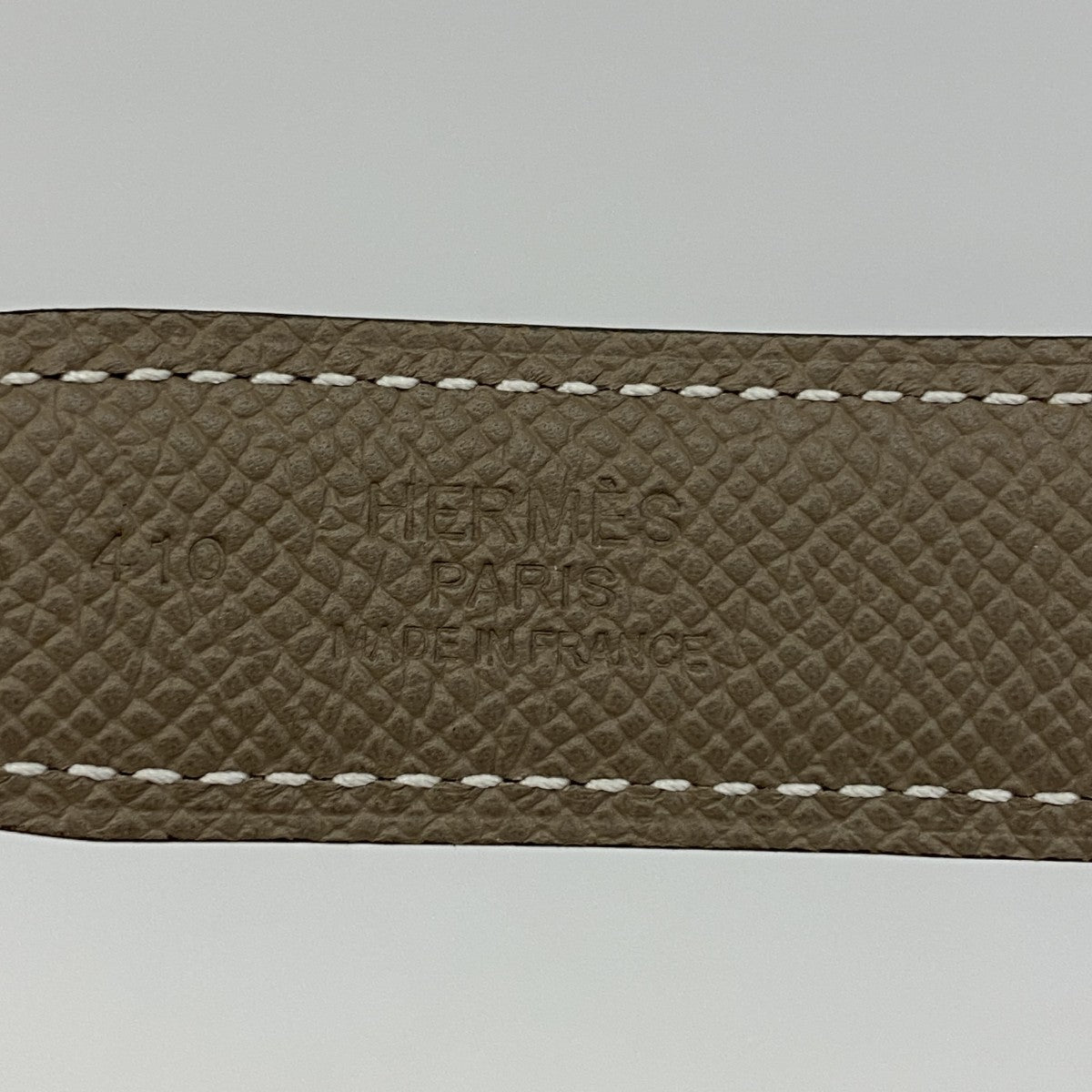 【5ia0498-h】エルメス ベルト コンスタンスベルト スイフト ヴォーエプソン ブラック エトゥープ ゴールド金具 W刻印【中古】レディース