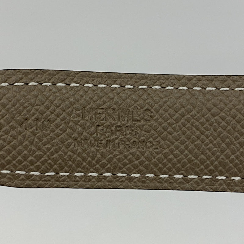 【5ia0498-h】エルメス ベルト コンスタンスベルト スイフト ヴォーエプソン ブラック エトゥープ ゴールド金具 W刻印【中古】レディース
