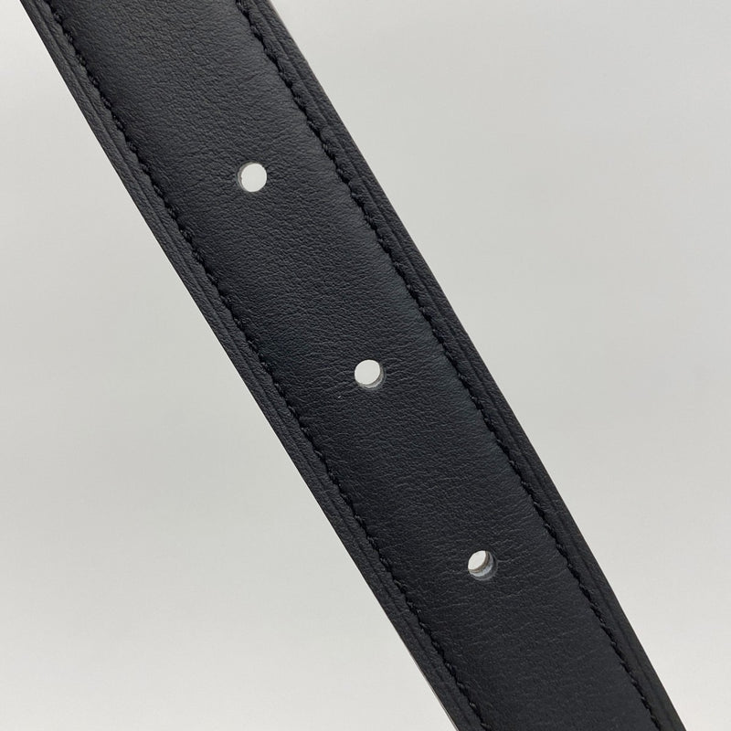 【5ia0498-h】エルメス ベルト コンスタンスベルト スイフト ヴォーエプソン ブラック エトゥープ ゴールド金具 W刻印【中古】レディース