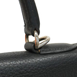 【5ia0545-h】エルメス ハンドバッグ ケリー35 トゴ ブラック シルバー金具 □G刻印【中古】レディース