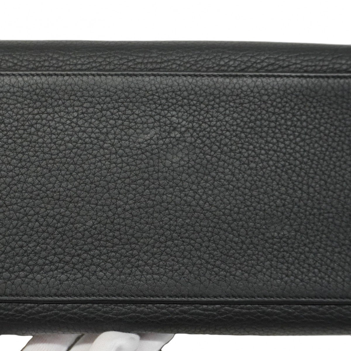 【5ia0545-h】エルメス ハンドバッグ ケリー35 トゴ ブラック シルバー金具 □G刻印【中古】レディース