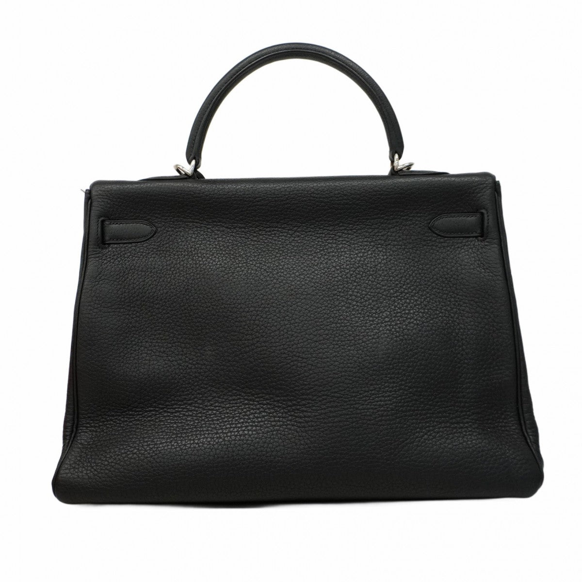 【5ia0545-h】エルメス ハンドバッグ ケリー35 トゴ ブラック シルバー金具 □G刻印【中古】レディース