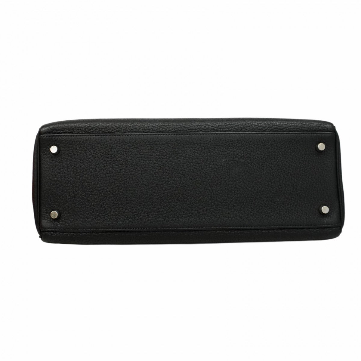 【5ia0545-h】エルメス ハンドバッグ ケリー35 トゴ ブラック シルバー金具 □G刻印【中古】レディース