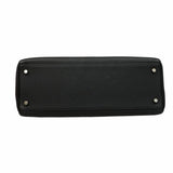 【5ia0545-h】エルメス ハンドバッグ ケリー35 トゴ ブラック シルバー金具 □G刻印【中古】レディース
