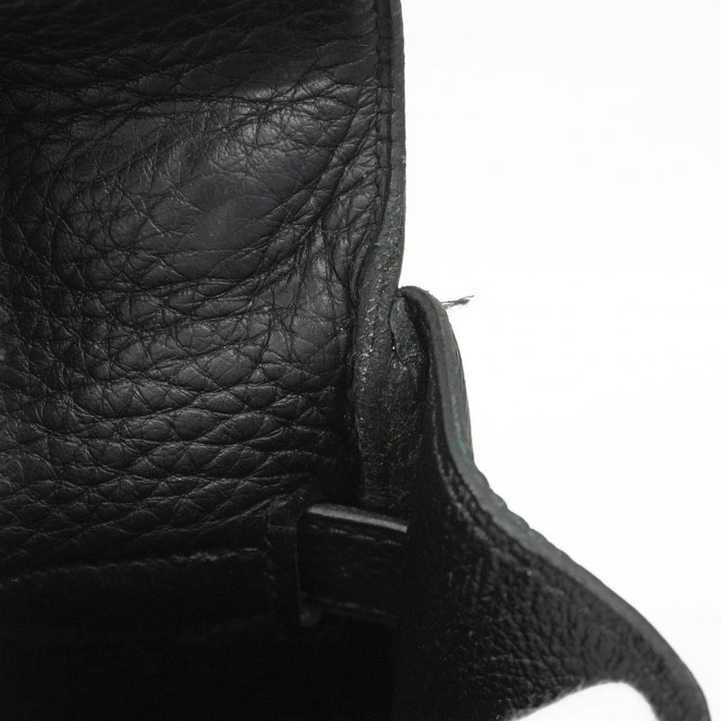 【5ia0545-h】エルメス ハンドバッグ ケリー35 トゴ ブラック シルバー金具 □G刻印【中古】レディース