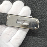 【5ia0545-h】エルメス ハンドバッグ ケリー35 トゴ ブラック シルバー金具 □G刻印【中古】レディース