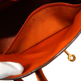 【5ia0546-h】エルメス ハンドバッグ バーキン35 トリヨンクレマンス オレンジ ゴールド金具 □I刻印【中古】レディース