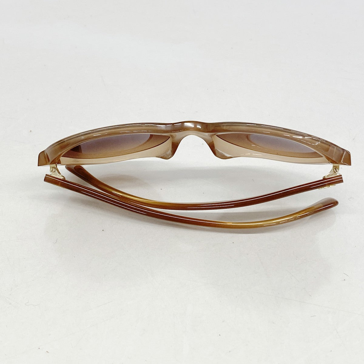 【5ia0692-h】シャネル サングラス 5387-A プラスチック ブラウン ゴールド金具【中古】レディース
