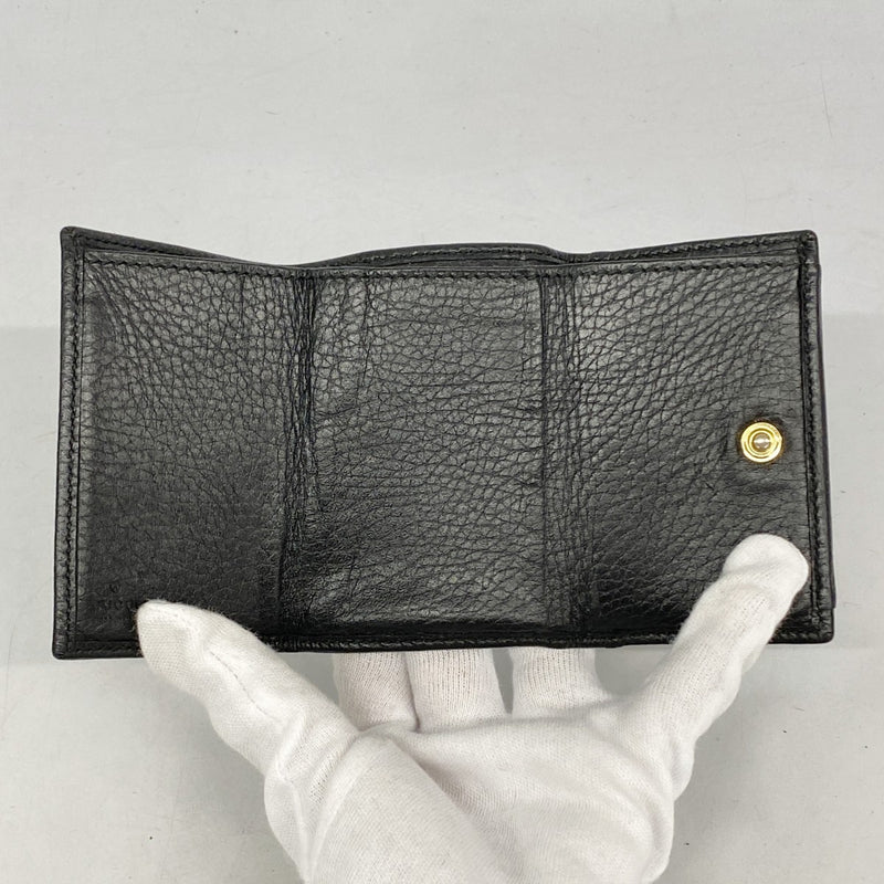 極美品✨グッチ 二つ折り財布 GGマーモント レザー ゴールド金具 ブラック GUCCI グッチ 二つ折り財布 財布 メンズ GGマーモント レザー