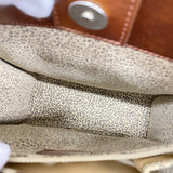 【5ia0742-h】カルティエ ショルダーバッグ パンテール レザー ブラウン シルバー金具【中古】レディース