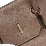 【5ia0784-h】エルメス ハンドバッグ バーキン40 トゴ ハバナ シルバー金具 □M刻印【中古】メンズ