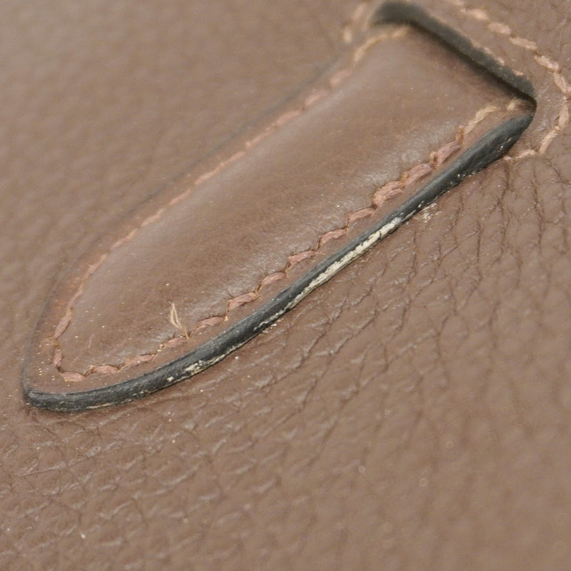 【5ia0784-h】エルメス ハンドバッグ バーキン40 トゴ ハバナ シルバー金具 □M刻印【中古】メンズ