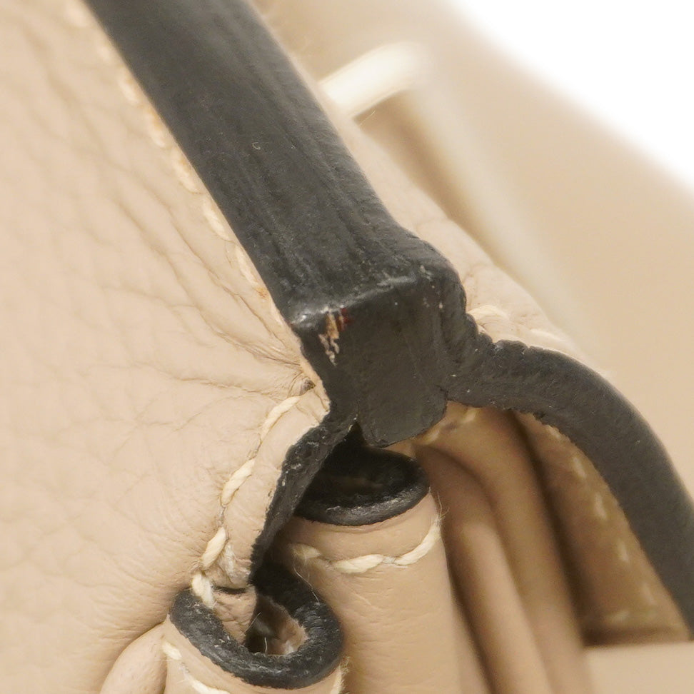 【5ia0786-h】エルメス ショルダーバッグ ショルダーバーキン トリヨンクレマンス トゥルティエールグレー シルバー金具 □K刻印【中古】レディース