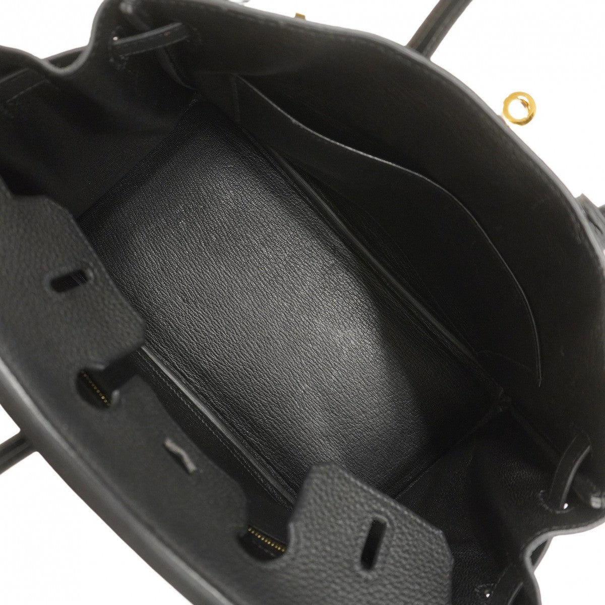 【5ia0791-g-h】エルメス ハンドバッグ バーキン25 トゴ ブラック ゴールド金具 Y刻印【中古】レディース