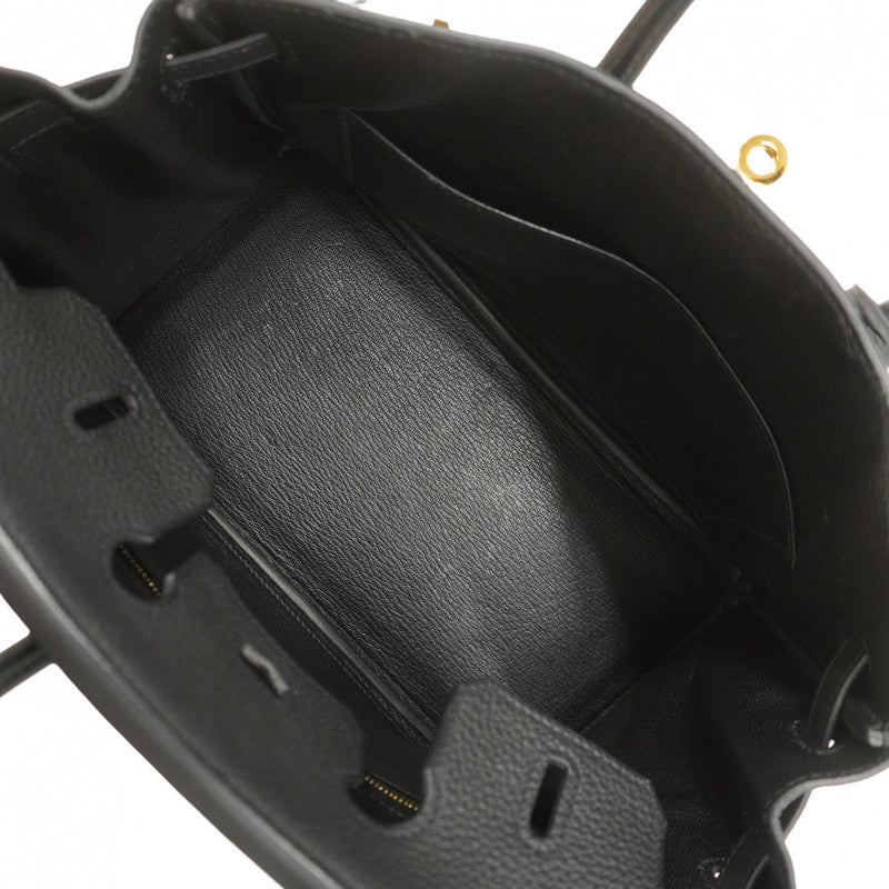 【5ia0791-g-h】エルメス ハンドバッグ バーキン25 トゴ ブラック ゴールド金具 Y刻印【中古】レディース