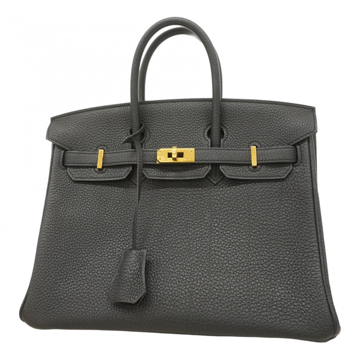 【5ia0791-g-h】エルメス ハンドバッグ バーキン25 トゴ ブラック ゴールド金具 Y刻印【中古】レディース