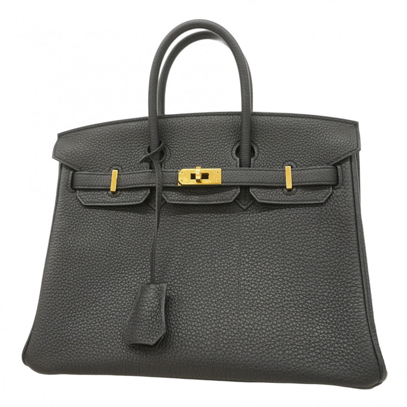 【5ia0791-g-h】エルメス ハンドバッグ バーキン25 トゴ ブラック ゴールド金具 Y刻印【中古】レディース