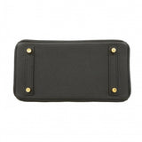 【5ia0791-g-h】エルメス ハンドバッグ バーキン25 トゴ ブラック ゴールド金具 Y刻印【中古】レディース
