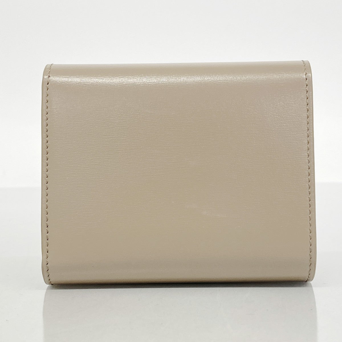 【5ia0822-h】セリーヌ 三つ折り財布 トリオンフ レザー ブラウン ゴールド金具【中古】レディース