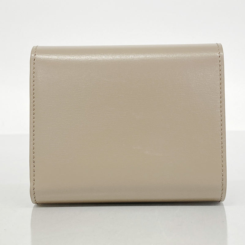【5ia0822-h】セリーヌ 三つ折り財布 トリオンフ レザー ブラウン ゴールド金具【中古】レディース