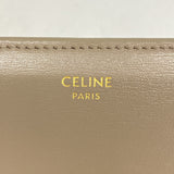 【5ia0822-h】セリーヌ 三つ折り財布 トリオンフ レザー ブラウン ゴールド金具【中古】レディース
