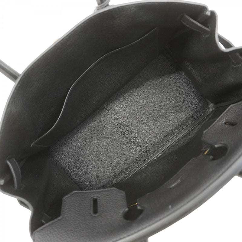 【5ia0947-g-h】エルメス ハンドバッグ バーキン30 トゴ ブラック ゴールド金具 B刻印【中古】レディース