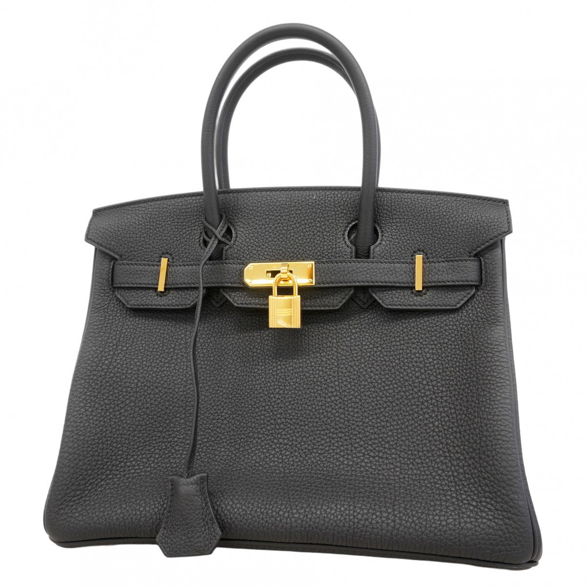 【5ia0947-g-h】エルメス ハンドバッグ バーキン30 トゴ ブラック ゴールド金具 B刻印【中古】レディース