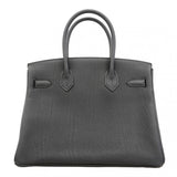 【5ia0947-g-h】エルメス ハンドバッグ バーキン30 トゴ ブラック ゴールド金具 B刻印【中古】レディース