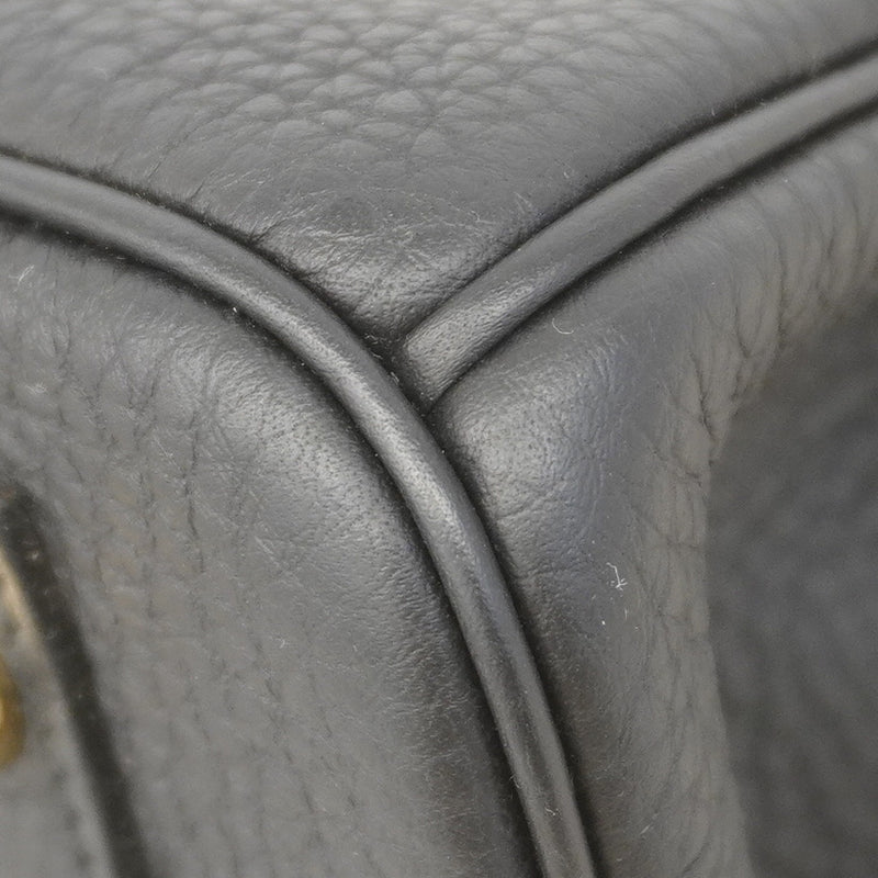 【5ia0947-g-h】エルメス ハンドバッグ バーキン30 トゴ ブラック ゴールド金具 B刻印【中古】レディース