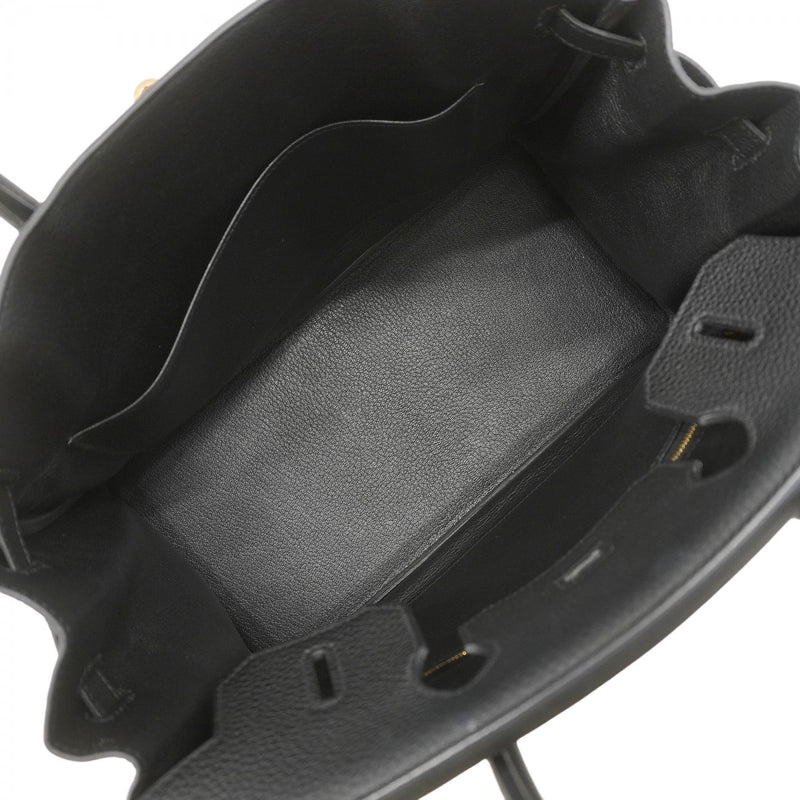【5ia0949-g-h】エルメス ハンドバッグ バーキン30 トゴ ブラック ピンクゴールド金具 Y刻印【中古】レディース