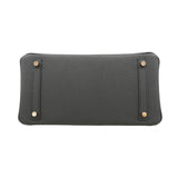 【5ia0949-g-h】エルメス ハンドバッグ バーキン30 トゴ ブラック ピンクゴールド金具 Y刻印【中古】レディース