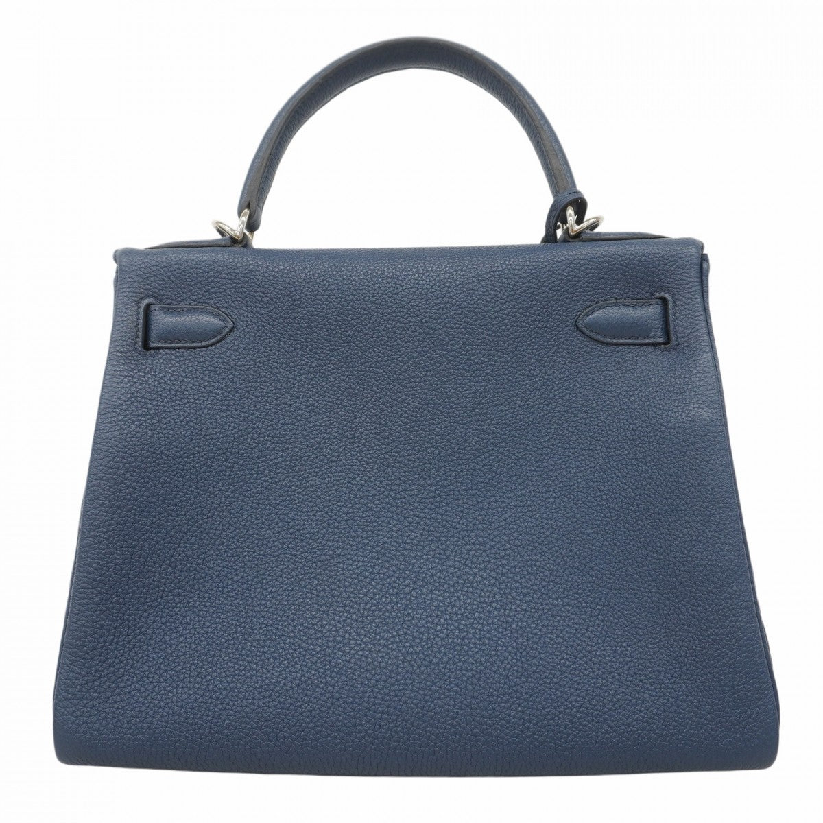 【5ia0950-h】エルメス ハンドバッグ ケリー28 トリヨンノビーヨ ブルーサフィール シルバー金具 Z刻印【中古】レディース