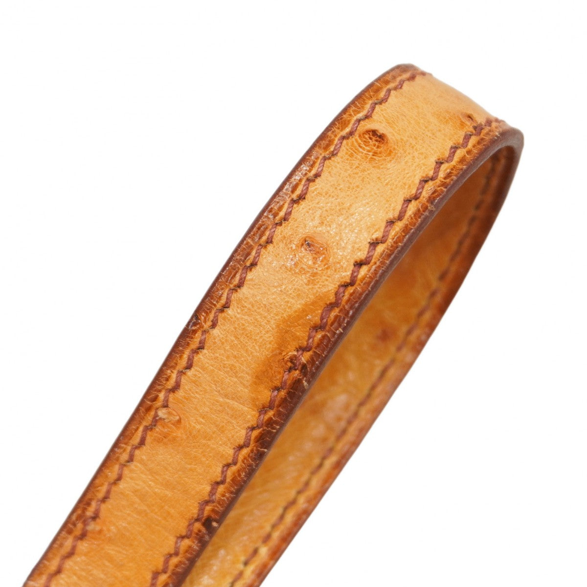 【5ia0952-h】エルメス ハンドバッグ ケリー32 オーストリッチ チェスナッツ ゴールド金具 □D刻印【中古】レディース