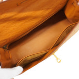 【5ia0952-h】エルメス ハンドバッグ ケリー32 オーストリッチ チェスナッツ ゴールド金具 □D刻印【中古】レディース