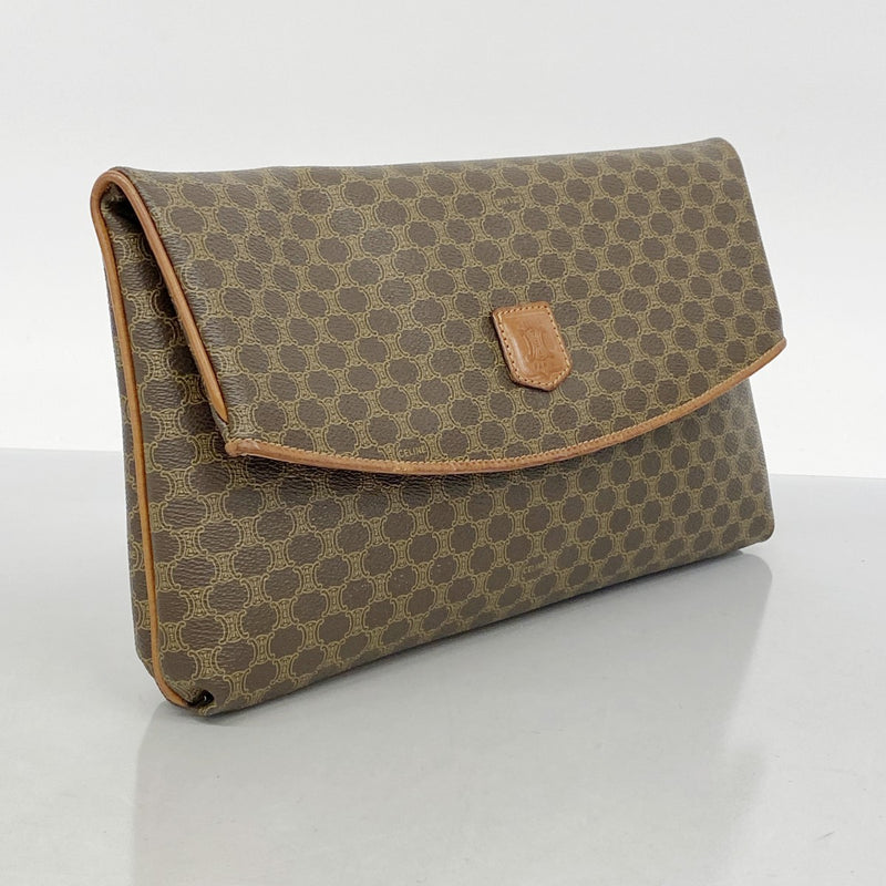 ♥美品♥CELINEマカダム　 ネイビー　カシミア混 ウール 手袋 CELINE 未使用保管品 セリーヌ マカダム ブラゾン トリオンフ 柄