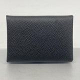 【5ib1338】エルメス カードケース カルヴィデュオ ヴォーエプソン ブラック シルバー金具 W刻印【中古】メンズ レディース ユニセックス