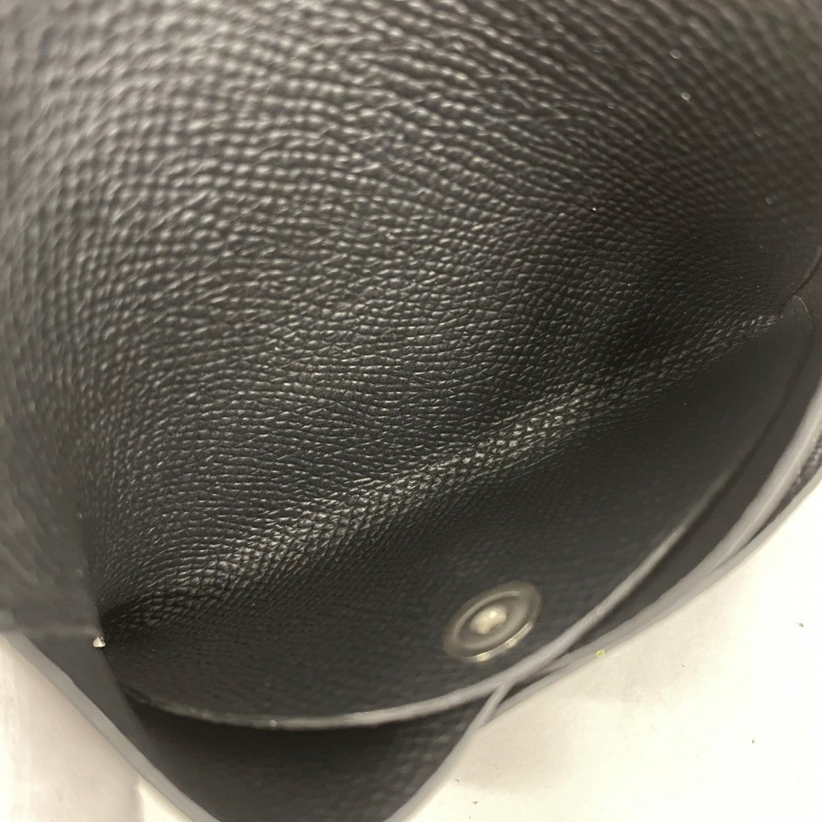 【5ib1338】エルメス カードケース カルヴィデュオ ヴォーエプソン ブラック シルバー金具 W刻印【中古】メンズ レディース ユニセックス
