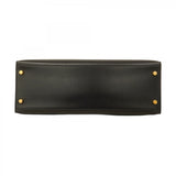 【5ib1497-h】エルメス ハンドバッグ ケリー32 ボックスカーフ ブラック ゴールド金具 〇A刻印【中古】レディース