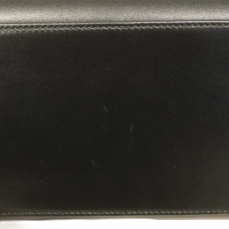 【5ib1497-h】エルメス ハンドバッグ ケリー32 ボックスカーフ ブラック ゴールド金具 〇A刻印【中古】レディース